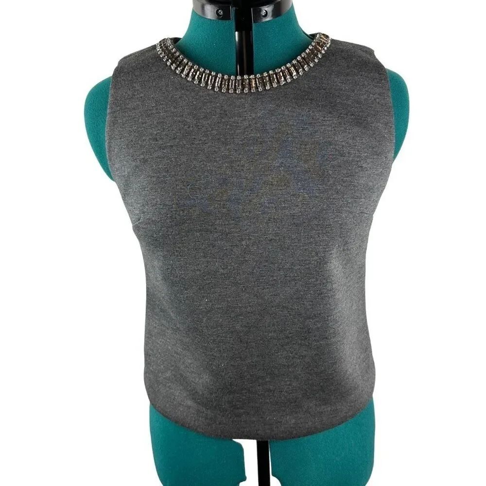 NWT Cynthia Rowley crystal neck top - size S
